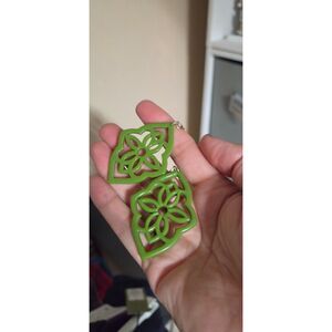 Green earrings
